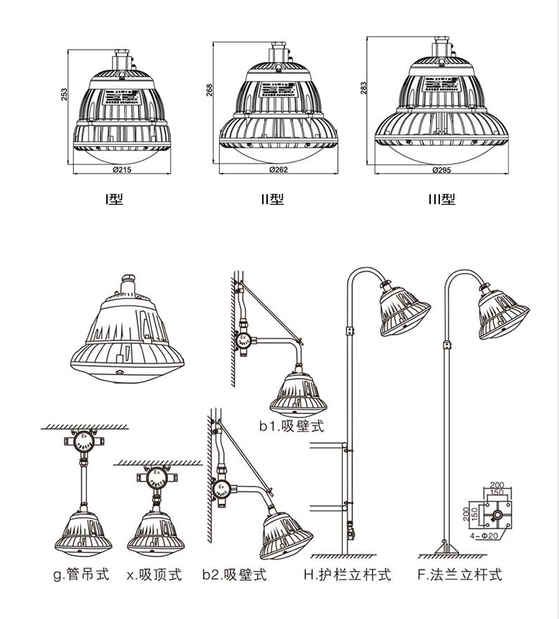 防爆燈安裝方式